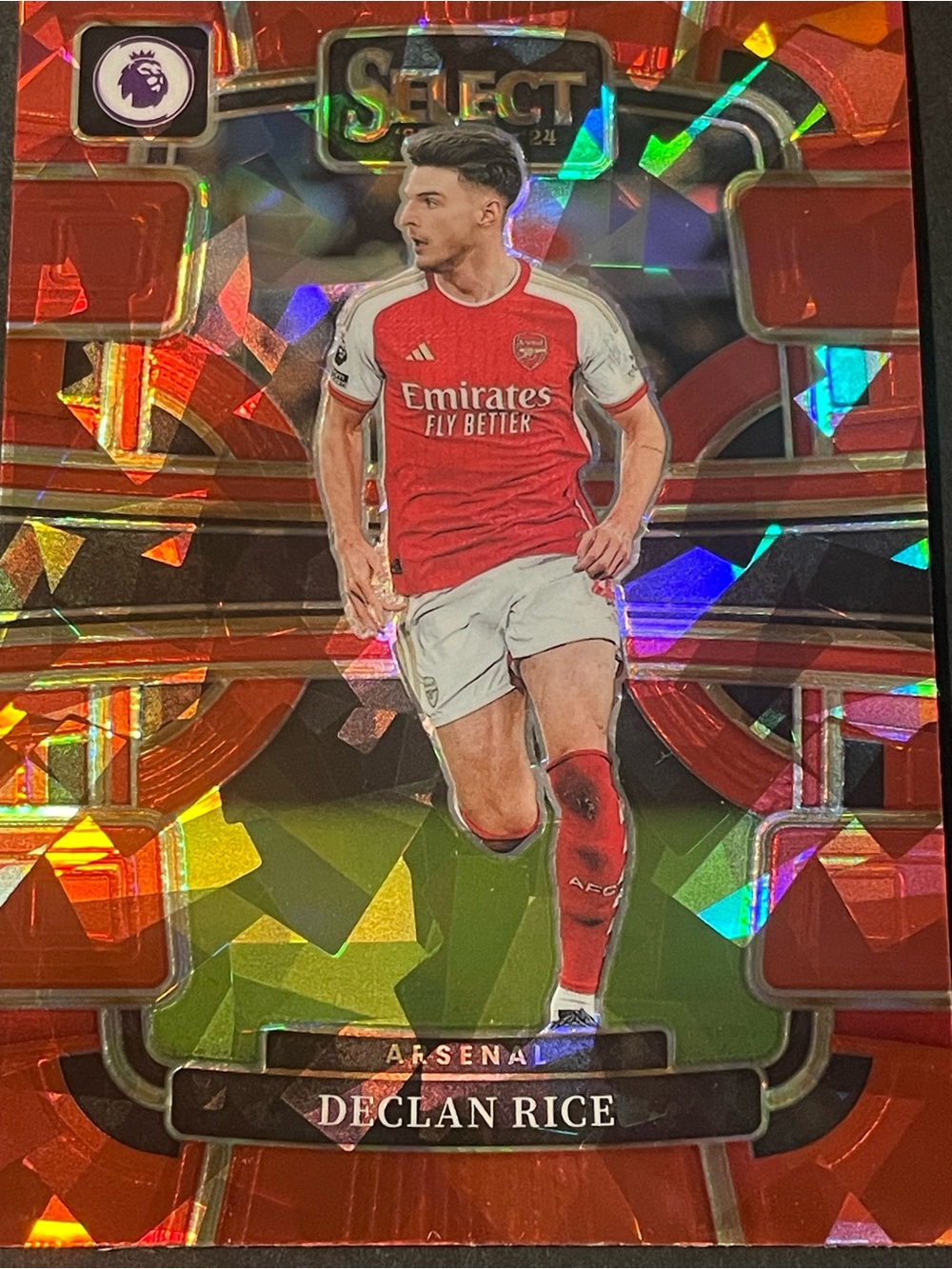 2023/24 Panini Select Declan Rice #6 Terrace Level Red Ice Arsenal Card - Picture 3 of 6